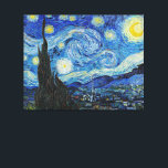 Van Gogh - Starry Night Leinwanddruck<br><div class="desc">Vincent van Gogh's berühmtes Kunstwerk,  Starry Night.</div>