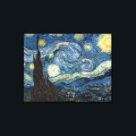 Van Gogh Starry Night Leinwanddruck<br><div class="desc">Meisterwerk der Vincent Van Gogh Starry Night, Vintage Kunstwerke zu modernen Produkten aus Zazilicious</div>