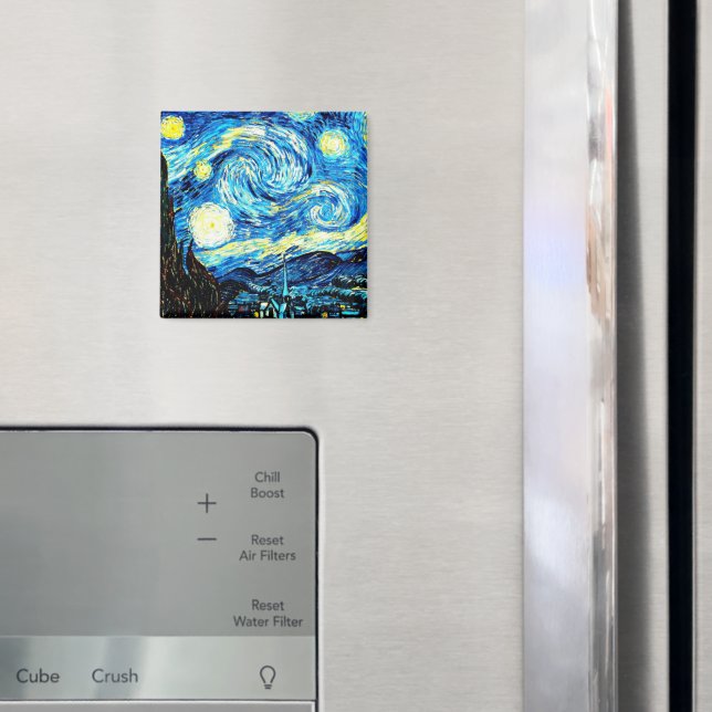 Van Gogh, Starry Night Magnet (In Situ (Kühlschrank))