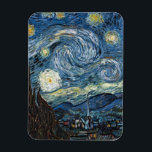 Van Gogh Starry Night Magnet<br><div class="desc">Meisterwerk der Vincent Van Gogh Starry Night,  Vintage Kunstwerke zu modernen Produkten aus Zazilicious</div>