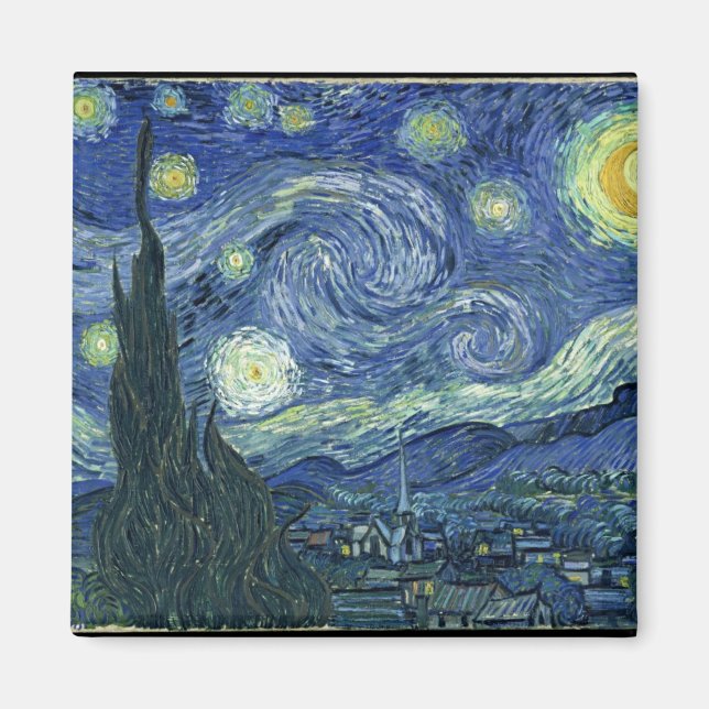 Van Gogh Starry Night Magnet (Vorne)