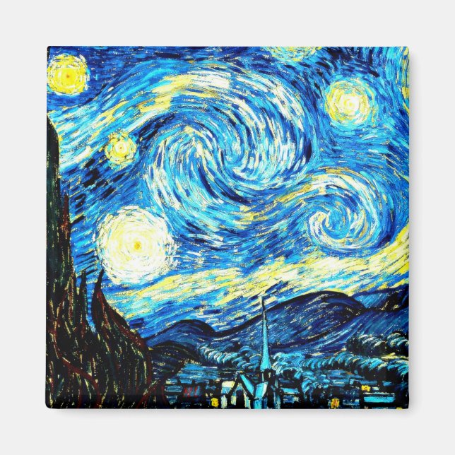 Van Gogh: Starry Night Magnet (Vorne)