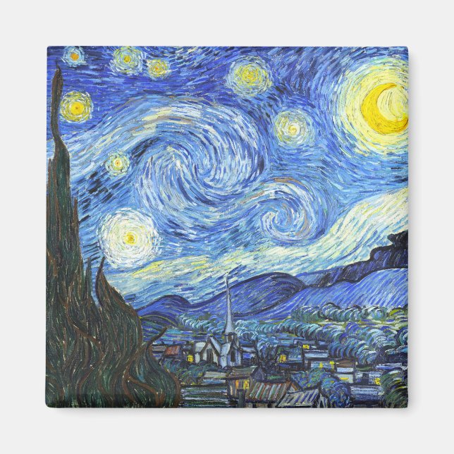 VAN GOGH Starry Night Magnet (Vorne)