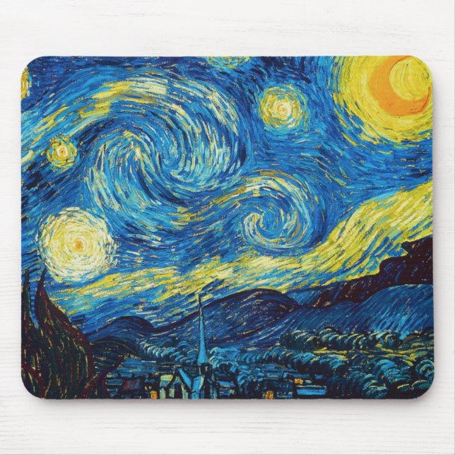 Van Gogh Starry Night Mouse Pad Mousepad (Vorne)