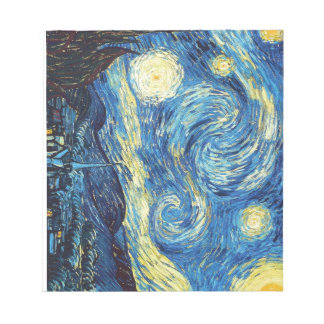 van Gogh Starry Night Notepad (40 Seiten) Notizblock