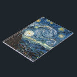 Van Gogh Starry Night Notizblock<br><div class="desc">Meisterwerk der Vincent Van Gogh Starry Night,  Vintage Kunstwerke zu modernen Produkten aus Zazilicious</div>