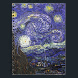 Van Gogh Starry Night Notizblock<br><div class="desc">Van Gogh Starry Night</div>