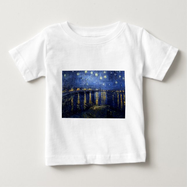 Van Gogh Starry Night Over Rhone Baby T-shirt (Vorderseite)
