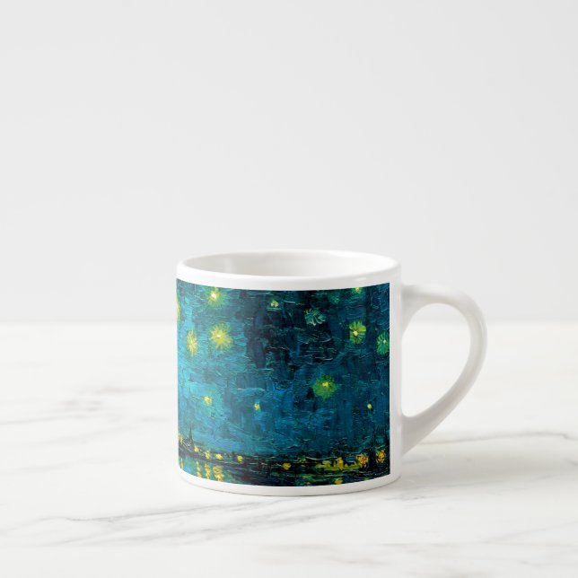 Van Gogh Starry Night Over Rhône Espressotasse (Rechts)
