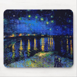 Van Gogh Starry Night Over Rhone (F474) Fine Art Mousepad