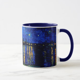Van Gogh Starry Night Over Rhone (F474) Fine Art Tasse
