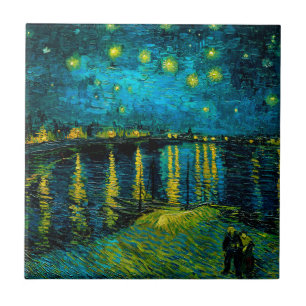 Van Gogh Starry Night Over Rhône Fliese