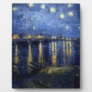Van Gogh Starry Night Over Rhone Fotoplatte