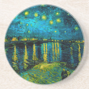 Van Gogh Starry Night Over Rhône Getränkeuntersetzer