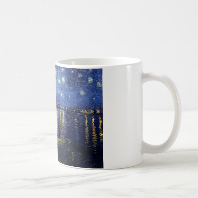 Van Gogh Starry Night Over Rhone Kaffeetasse (Rechts)