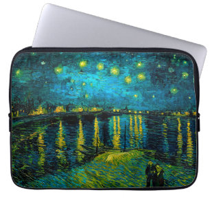 Van Gogh Starry Night Over Rhône Laptopschutzhülle