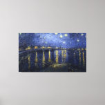 Van Gogh - Starry night over rhone Leinwanddruck<br><div class="desc">Die Starry Night Over the Rhone (September 1888) ist eines der abendlichen Gemälde von Vincent van Gogh. Sie wurde an einem Ort am Ufer des Flusses gemalt, der nur eine oder zwei Minuten zu Fuß vom Gelben Haus am Place Lamartine entfernt war, den Van Gogh zu dieser Zeit vermietete. Der...</div>