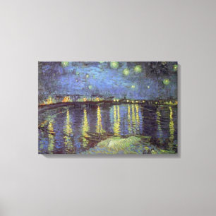 Van Gogh Starry Night Over Rhone Leinwanddruck