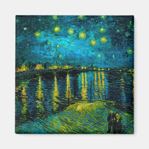 Van Gogh Starry Night Over Rhône Magnet