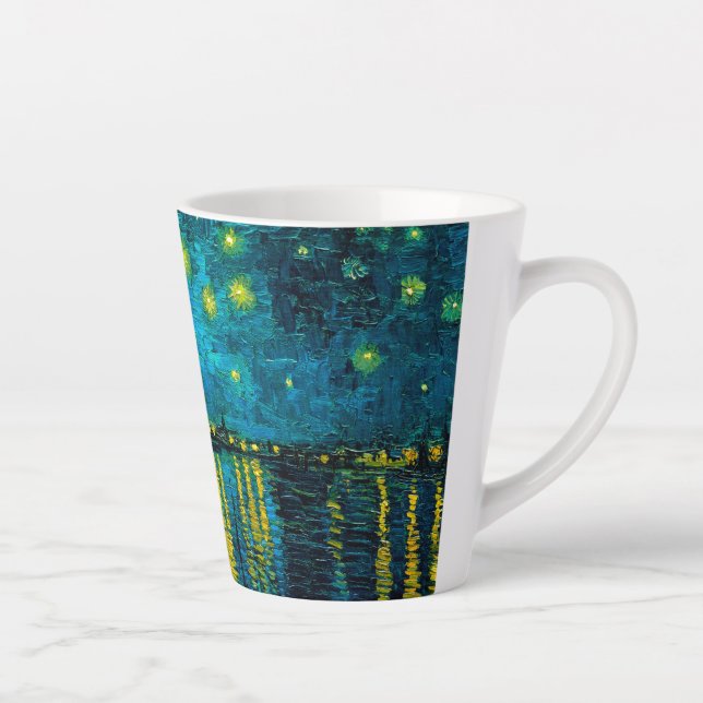 Van Gogh Starry Night Over Rhône Milchtasse (Rechts)