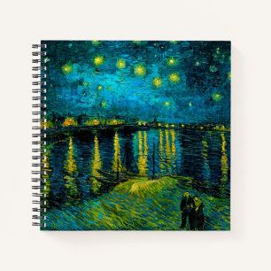 Van Gogh Starry Night Over Rhône Notizbuch