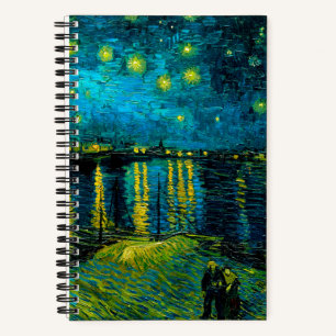 Van Gogh Starry Night Over Rhône Notizbuch