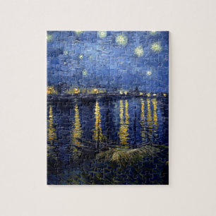 Van Gogh Starry Night Over Rhone Puzzle