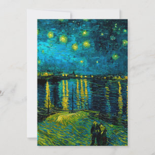 Van Gogh Starry Night Over Rhône Save The Date