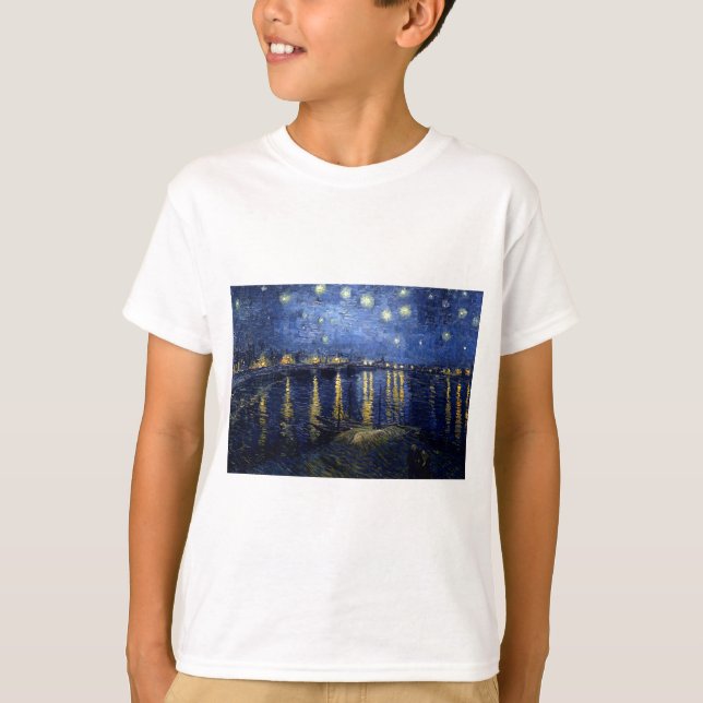 Van Gogh Starry Night Over Rhone T-Shirt (Vorderseite)