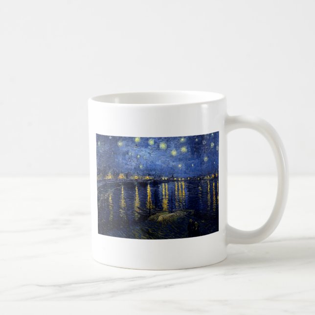 Van Gogh Starry Night Over Rhone Tasse (Rechts)