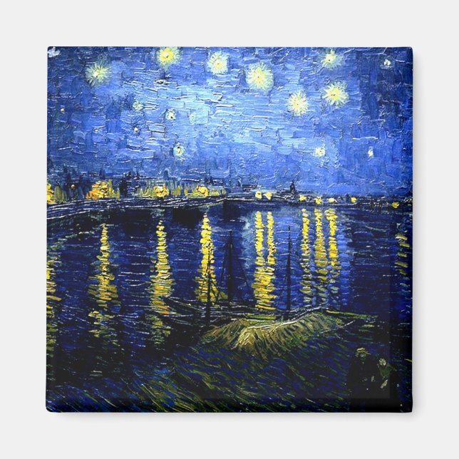 Van Gogh - Starry Night over the Rhone 2020 Magnet (Vorne)