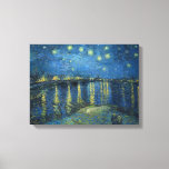 Van Gogh: Starry Night Over the Rhone Leinwanddruck<br><div class="desc">Van Gogh: Starry Night Over the Rhone. Vintager,  vinzenter van gogh, Post-Impressionismus, Impressionist, Post Impressionist, Gabe, Landschaft, Sternennacht über der Rhone</div>