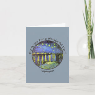 van Gogh Starry Night Over the Rhone Party Items Dankeskarte