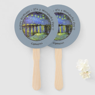 van Gogh Starry Night Over the Rhone Party Items Fächer