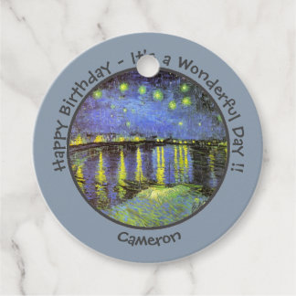 van Gogh Starry Night Over the Rhone Party Items Geschenkanhänger