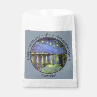 van Gogh Starry Night Over the Rhone Party Items Geschenktütchen