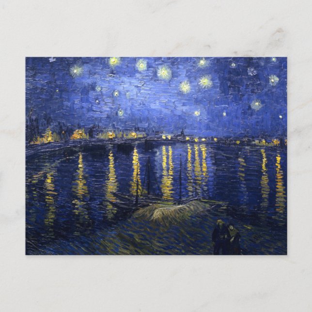 Van Gogh: Starry Night Over the Rhone Postkarte (Vorderseite)