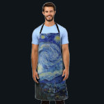 Van Gogh Starry Night Painting Schürze<br><div class="desc">Vincent Van Gogh (30. März 1853 - 29. Juli 1890) war ein einflussreicher niederländischer postimpressionistischer Maler.  Dieses Bild ist Starry Night.</div>