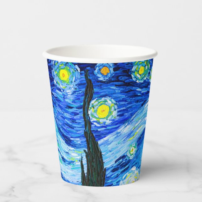 Van Gogh Starry Night Pappbecher (Vorderseite)