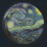 Van Gogh Starry Night Pappteller<br><div class="desc">Vincent Van Gogh Nature Painting Series</div>