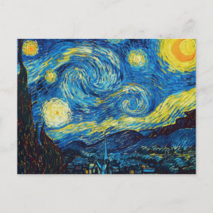 Van Gogh Starry Night Postcard Postkarte