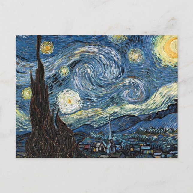 Van Gogh Starry Night Postkarte (Vorderseite)