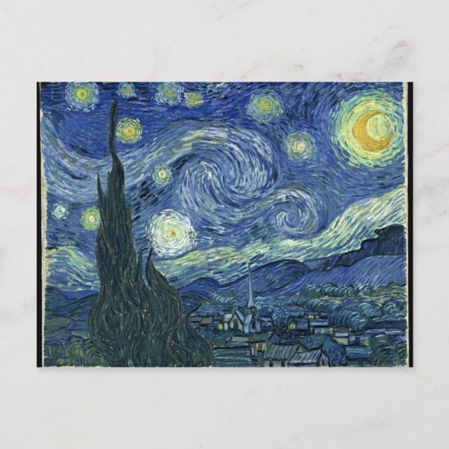 Van Gogh Starry Night Postkarte (Vorderseite)