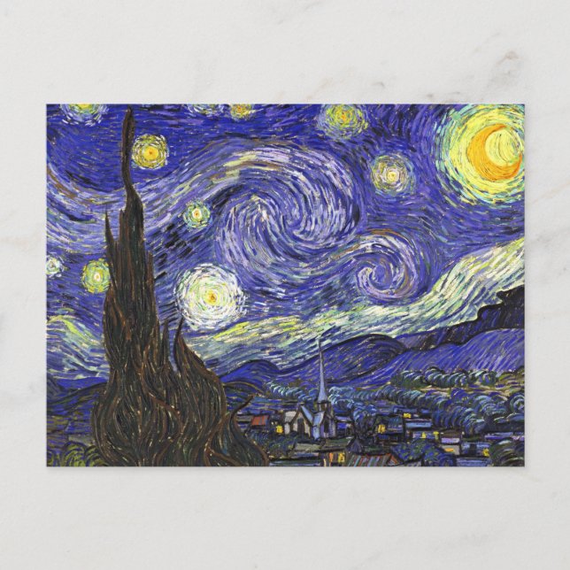 Van Gogh Starry Night Postkarte (Vorderseite)