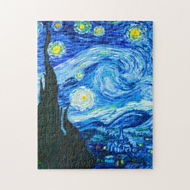 Van Gogh Starry Night Puzzle (Vertikal)