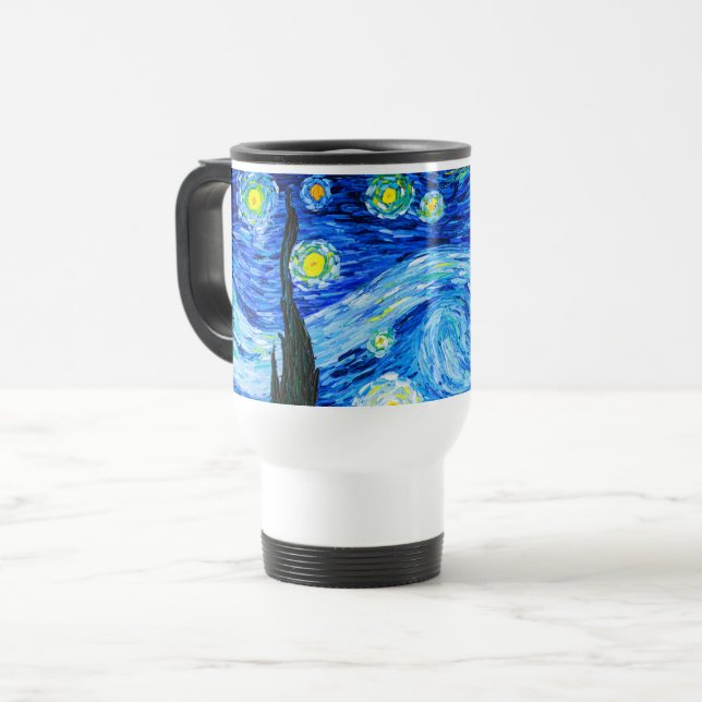 Van Gogh Starry Night Reisebecher (Vorderseite Links)