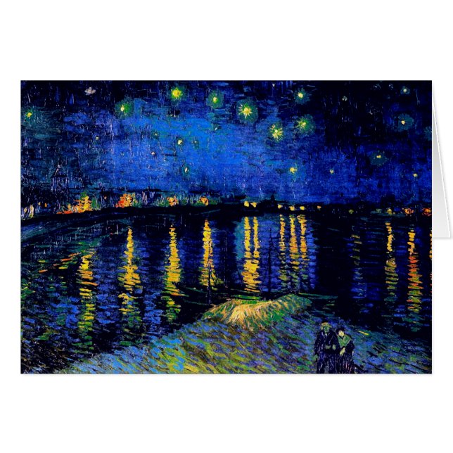 Van Gogh Starry Night Rhone (F474) Fine Art (Vorderseite (Horizontal))