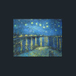 Van Gogh Starry Night Rhone Painting Leinwanddruck<br><div class="desc">Vincent Van Gogh (30. März 1853 - 29. Juli 1890) war ein einflussreicher niederländischer postimpressionistischer Maler. Dieses Gemälde ist die Sternennacht über der Rhone.</div>