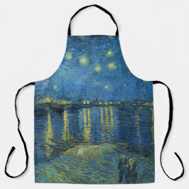 Van Gogh Starry Night Rhone Painting Schürze