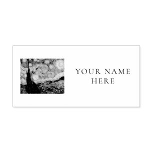 VAN GOGH "STARRY NIGHT" RÜCKKEHR-ADRESSE-ETIKETT PERMASTEMPEL